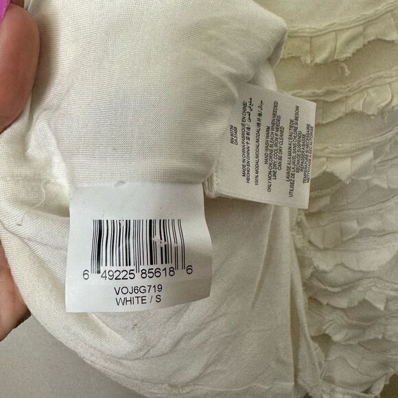 BCBGMaxAzria Resort Runway Ruffle Bodycon Mini Dress S - Picture 4 of 6